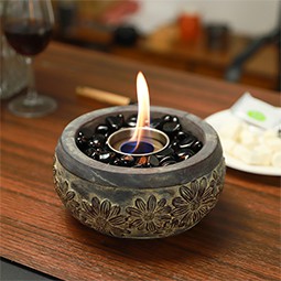 Rubbing alcohol fire pit tabletop