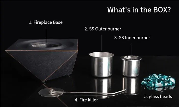 buy Table Top Fireplace